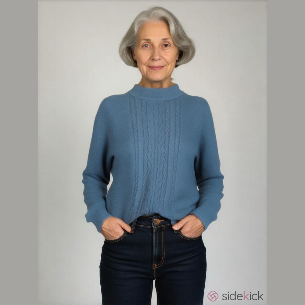 NWT Penmanship Mock Neck Sweater